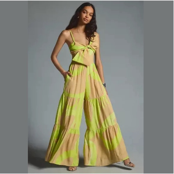 Hutch Pants - Hutch Bow-Front Wide-Leg Jumpsuit